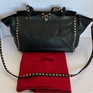 Valentino Rockstar Tote Bag with Crossbody strap